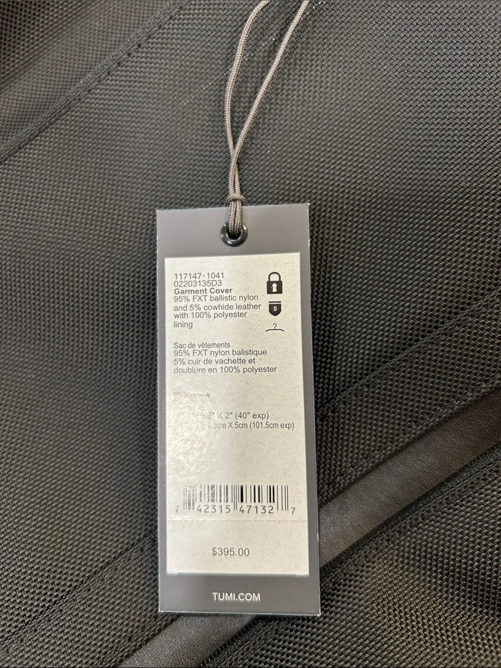 Tumi ALPHA 3 brand new Men's Garment Bag